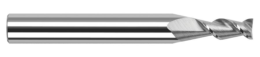 Picture of Harvey Tool 24180 .080 D x 45 Helix CarbideEM, 2 FL End Mill Standard Flute Standard Helix Carbide Uncoated Single End Square Sharp